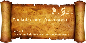 Marksteiner Zsuzsanna névjegykártya